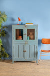 Light Blue Vintage Cupboard <p>W:95cm D:46cm H:139cm </p>