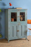 Light Blue Vintage Cupboard <p>W:95cm D:46cm H:139cm </p>