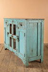 Light Blue Vintage Sideboard <p>W:129cm D:45cm H:93cm </p>
