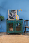 Blue Vintage Wooden Cabinet <p>W:87cm D:47cm H:84cm </p>