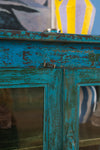 Blue Vintage Wooden Cabinet <p>W:87cm D:47cm H:84cm </p>