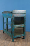 Blue Vintage Wooden Cabinet <p>W:87cm D:47cm H:84cm </p>