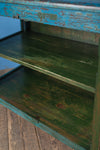 Blue Vintage Wooden Cabinet <p>W:87cm D:47cm H:84cm </p>