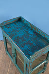 Blue Vintage Wooden Cabinet <p>W:87cm D:47cm H:84cm </p>