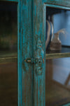 Blue Vintage Wooden Cabinet <p>W:87cm D:47cm H:84cm </p>