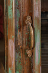 Vintage Blue, Green & Lilac Cabinet <p>W:92cm D:41cm H:133cm </p>