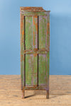 Vintage Blue, Green & Lilac Cabinet <p>W:92cm D:41cm H:133cm </p>