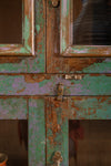 Vintage Blue, Green & Lilac Cabinet <p>W:92cm D:41cm H:133cm </p>