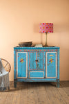 Blue Vintage Painted Cupboard <p>W:122cm D:64cm H:108cm </p>