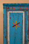 Blue Vintage Painted Cupboard <p>W:122cm D:64cm H:108cm </p>