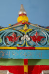 Colourful Indian Wooden Mandir <p>W:76cm D:79cm H:190cm </p>