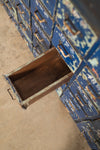 Dark Blue Vintage Drawer Unit <p>W:217cm D:36cm H:86cm </p>