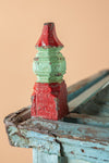 Blue & Red Indian Wooden Mandir <p>W:90cm D:90cm H:123cm </p>
