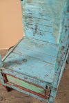 Blue & Red Indian Wooden Mandir <p>W:90cm D:90cm H:123cm </p>