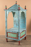 Blue & Red Indian Wooden Mandir <p>W:90cm D:90cm H:123cm </p>