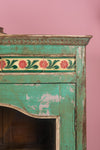 Vintage Green Cabinet with Tiles <p>W:96cm D:32cm H:90cm </p>