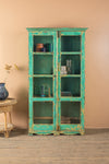 Vintage Turquoise Glazed Cabinet <p>W:100cm D:45cm H:175cm </p>