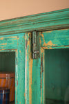 Vintage Turquoise Glazed Cabinet <p>W:100cm D:45cm H:175cm </p>