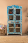 Vintage Blue Glazed Cabinet <p>W:102cm D:55cm H:204cm </p>