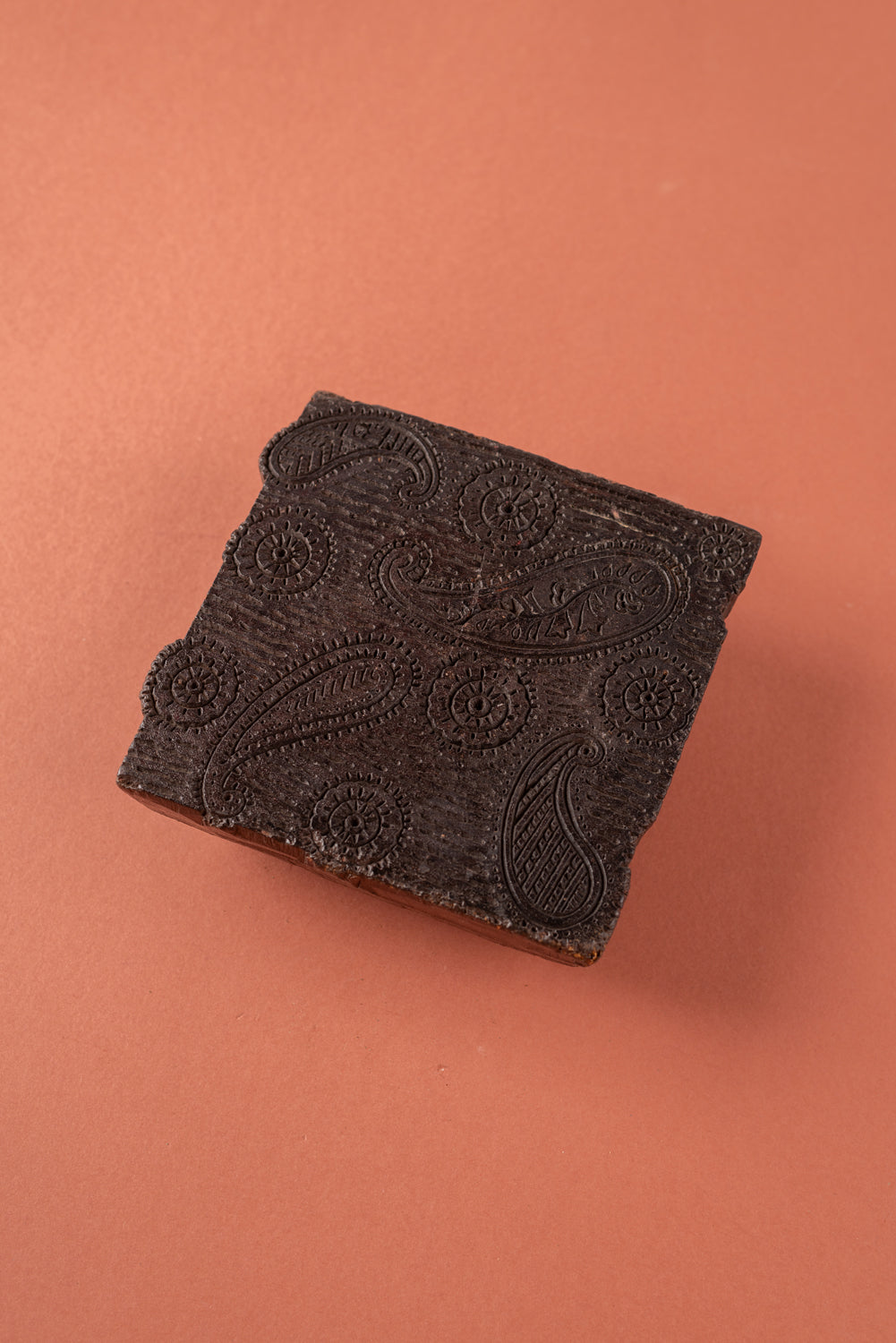 Vintage Large Wooden Printing Block - 158