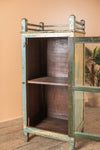 Vintage Blue & Yellow Side Cabinet <p>W:54cm D:42cm H:121cm </p>