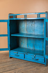 Blue Vintage Glazed Cabinet <p>W:81cm D:31cm H:98cm </p>