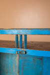 Blue Vintage Glazed Cabinet <p>W:81cm D:31cm H:98cm </p>