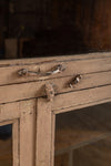 Cream Vintage Glazed Cabinet <p>W:75cm D:40cm H:124cm </p>