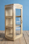 Cream Vintage Display Side Cabinet <p>W:41cm D:37cm H:101cm </p>