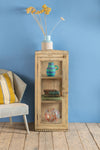 Cream Vintage Display Side Cabinet <p>W:41cm D:37cm H:101cm </p>