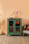 Teal Green Vintage Cabinet <p>W:88cm D:47cm H:108cm </p>