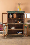 Vintage Teal Blue Cabinet <p>W:94cm D:35cm H:139cm </p>