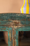 Vintage Teal Blue Cabinet <p>W:94cm D:35cm H:139cm </p>