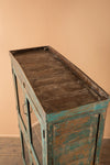Vintage Teal Blue Cabinet <p>W:94cm D:35cm H:139cm </p>