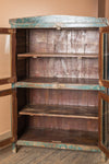 Vintage Teal Blue Cabinet <p>W:94cm D:35cm H:139cm </p>