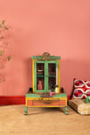 Colourful Vintage Temple Cabinet <p>W:71cm D:63cm H:101cm </p>