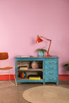 Blue Vintage Storage Unit <p>W:117cm D:51cm H:75cm </p>