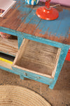 Blue Vintage Storage Unit <p>W:117cm D:51cm H:75cm </p>