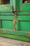 Vintage Green & Yellow Cabinet <p>W:65cm D:33cm H:127cm </p>