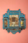 Blue Vintage Carved Wall Temple