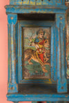Blue Vintage Carved Wall Temple