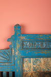 Blue Vintage Carved Wall Temple