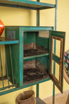 Blue Vintage Metal Kitchen Storage Unit <p>W:80cm D:31cm H:171cm </p>