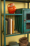 Blue Vintage Metal Kitchen Storage Unit <p>W:80cm D:31cm H:171cm </p>