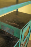 Blue Vintage Metal Kitchen Storage Unit <p>W:80cm D:31cm H:171cm </p>