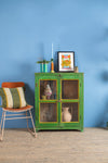 Green & Yellow Vintage Cabinet <p>W:87cm D:29cm H:103cm </p>