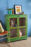Green & Yellow Vintage Cabinet <p>W:87cm D:29cm H:103cm </p>