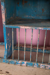 Blue & Pink Vintage Kitchen Shelving Unit <p>W:92cm D:27cm H:79cm </p>