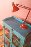 Light Blue Vintage Display Cabinet <p>W:85cm D:42cm H:123cm </p>