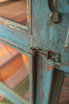 Light Blue Vintage Display Cabinet <p>W:85cm D:42cm H:123cm </p>